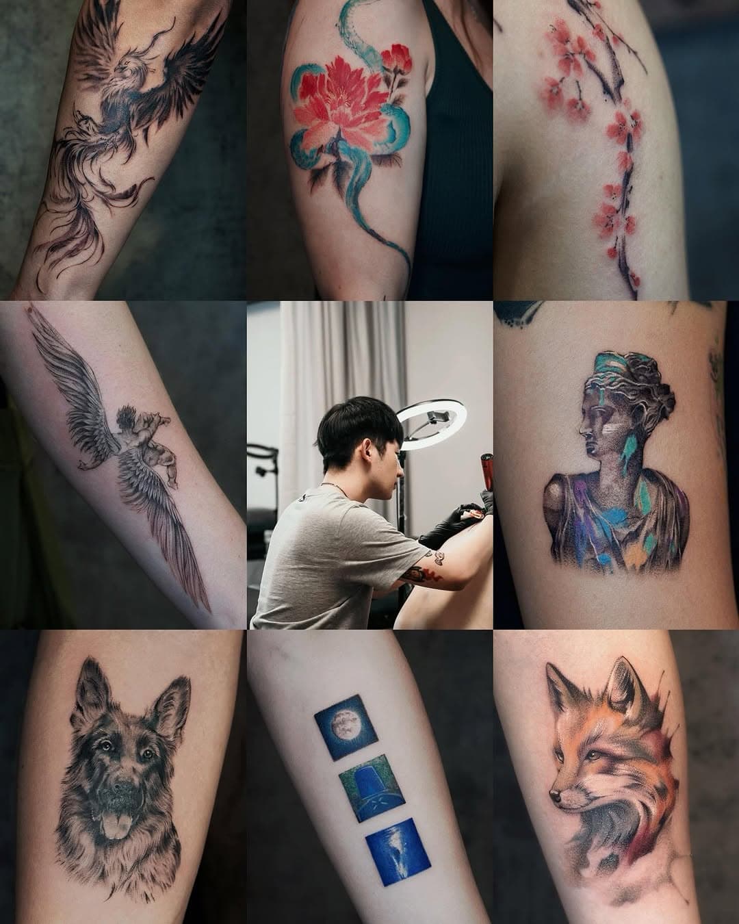 Watercolor tattoo example