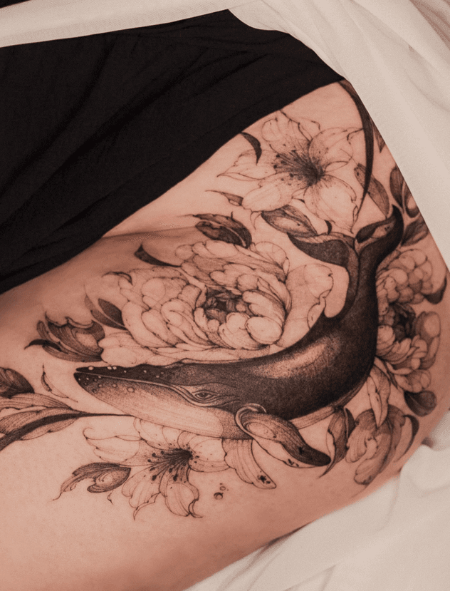 Maria | fineline tattoo artist in San Diego ✨ tattoo work