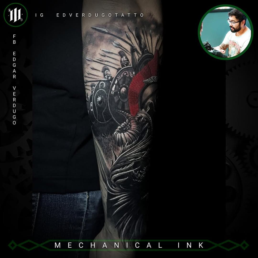 MECHANICAL JUAฬREZ tattoo