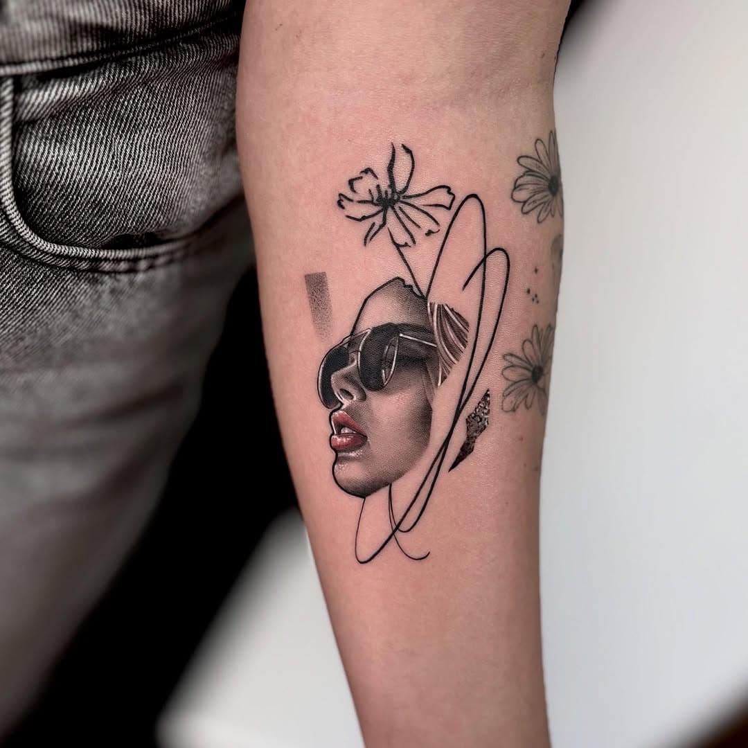 Surrealism tattoo example